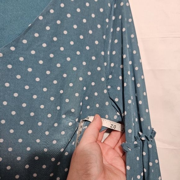 Allison Brittney Blue Polka Dot Dress! - Picture 4 of 6